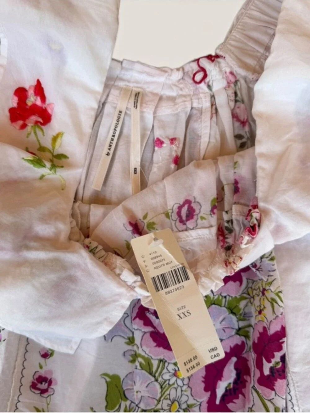 ANTHROPOLOGIE Puff Sleeve Collared  French Counyry Top RARE Blogger Fave NWT